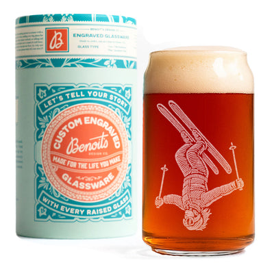 Classic Ski Tricks Glasses Set of 4