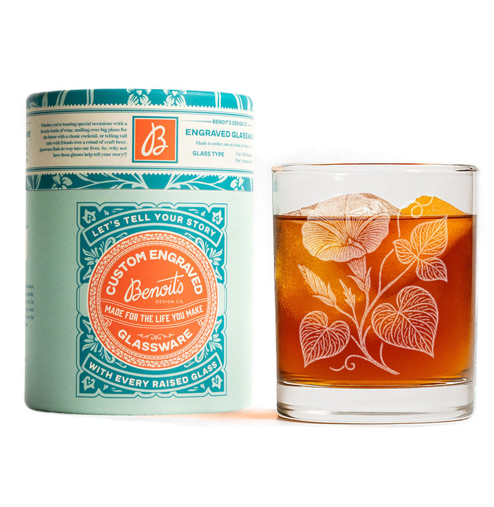 Morning Glory Vine Glasses