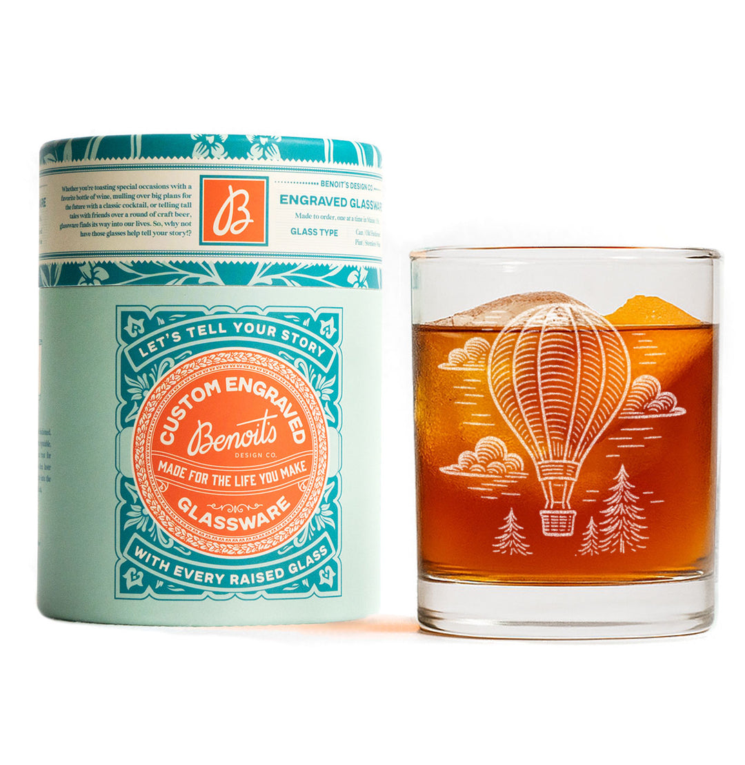 Hot Air Balloon Glasses