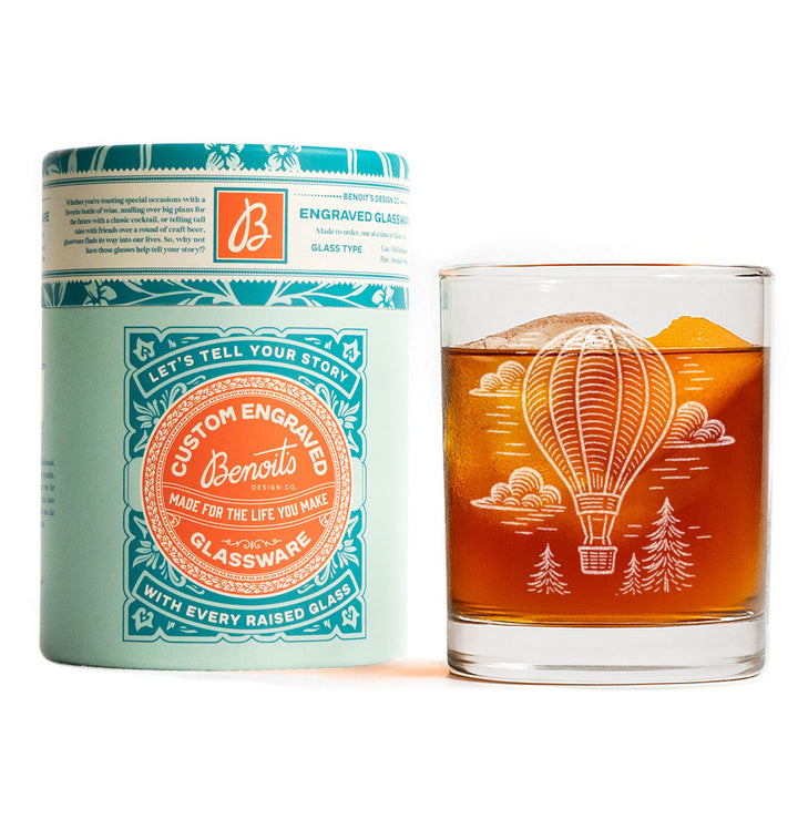 Hot Air Balloon Glasses