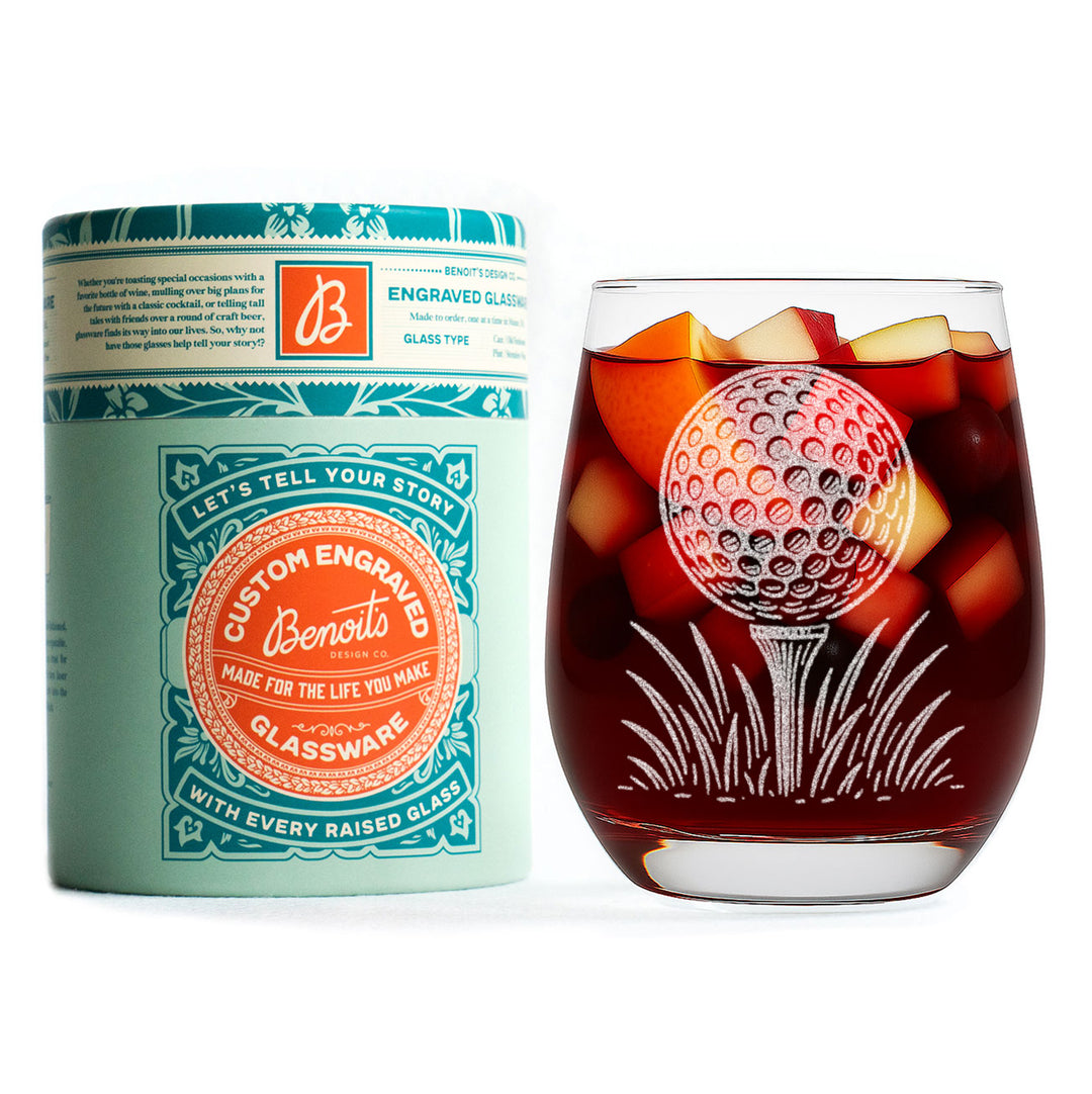 Golf Ball &amp; Tee  Glasses