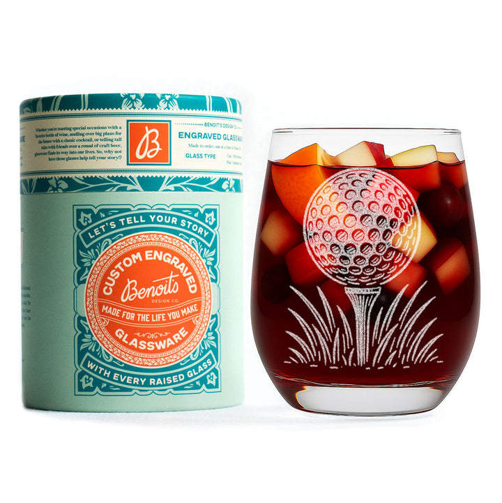 Golf Ball &amp; Tee  Glasses
