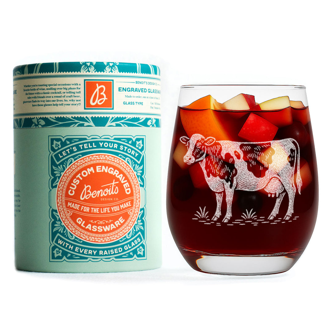 Dairy Cow Glasses