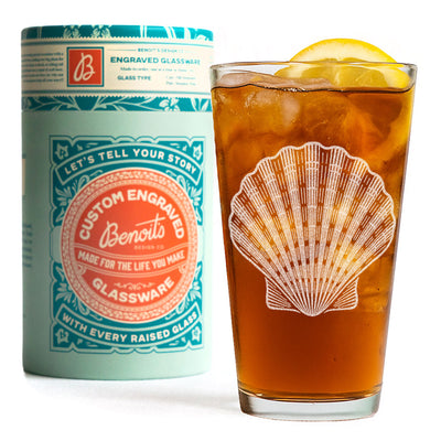 Coastal Sea Life Glasses Set of 4