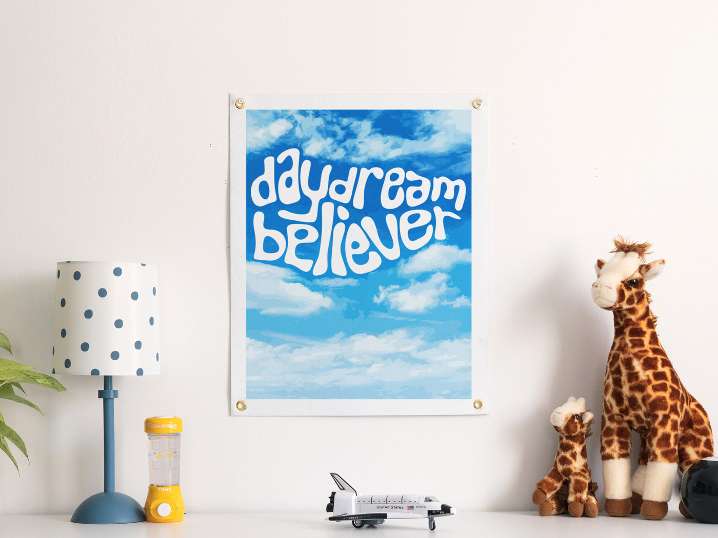 Daydream Believer Felt Banner