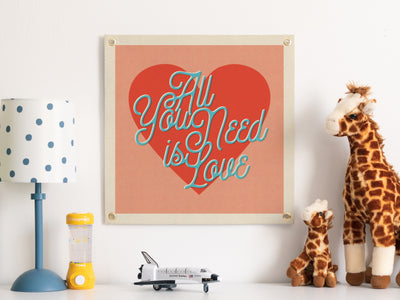 All You Need is Love Felt Banner