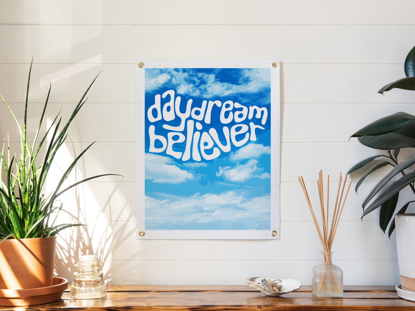 Daydream Believer Felt Banner