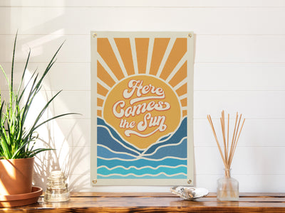 Here Comes The Sun Felt Banner