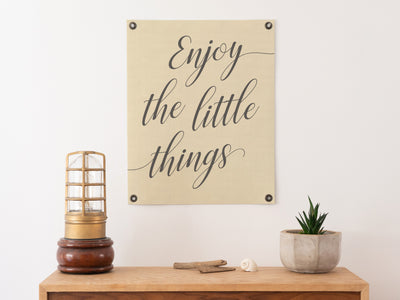 Enjoy the Little Things Felt Banner