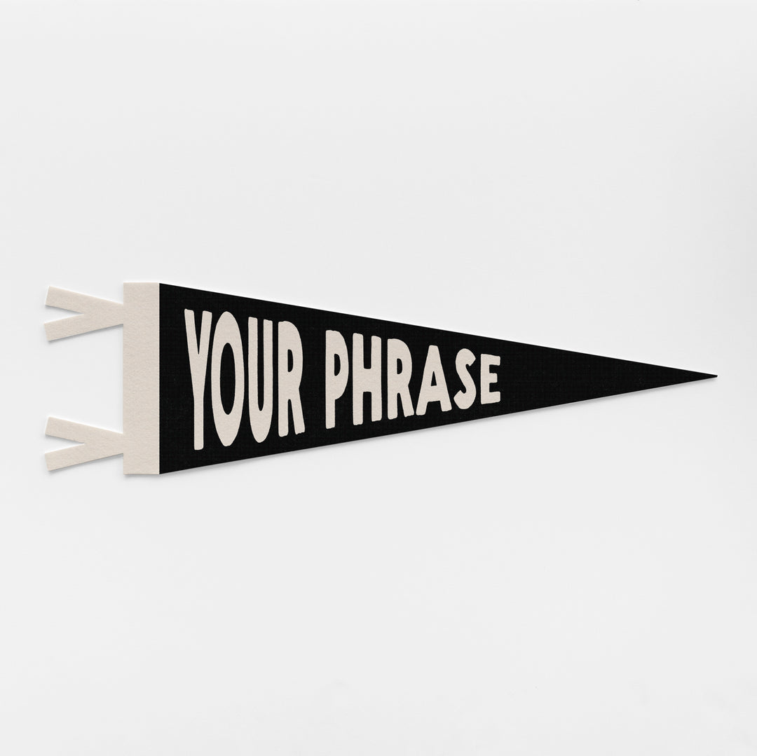 Custom Fun Name Sign Felt Pennant