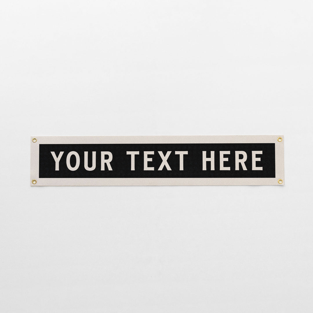 Custom 8x40" Name  Felt Banner