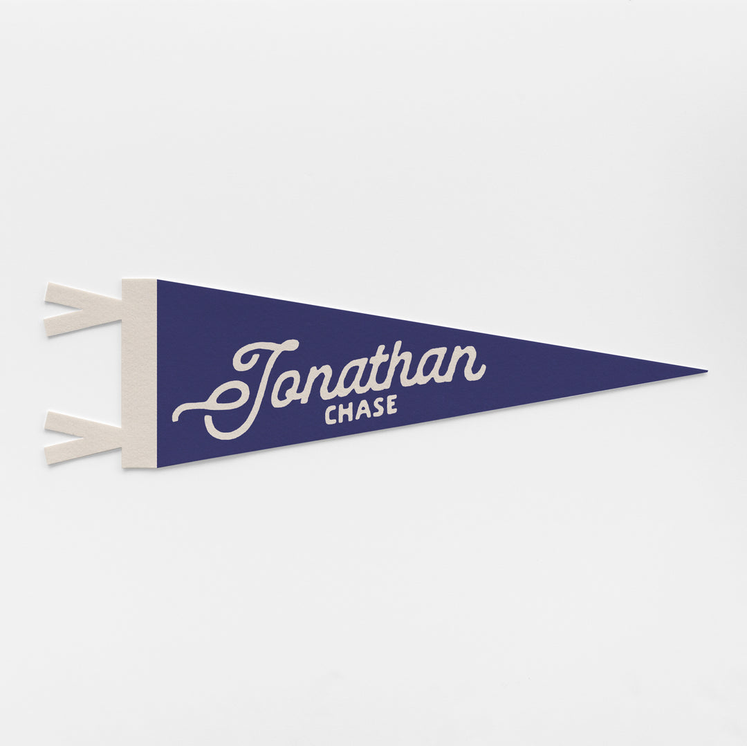Custom Heritage Name Felt Pennant