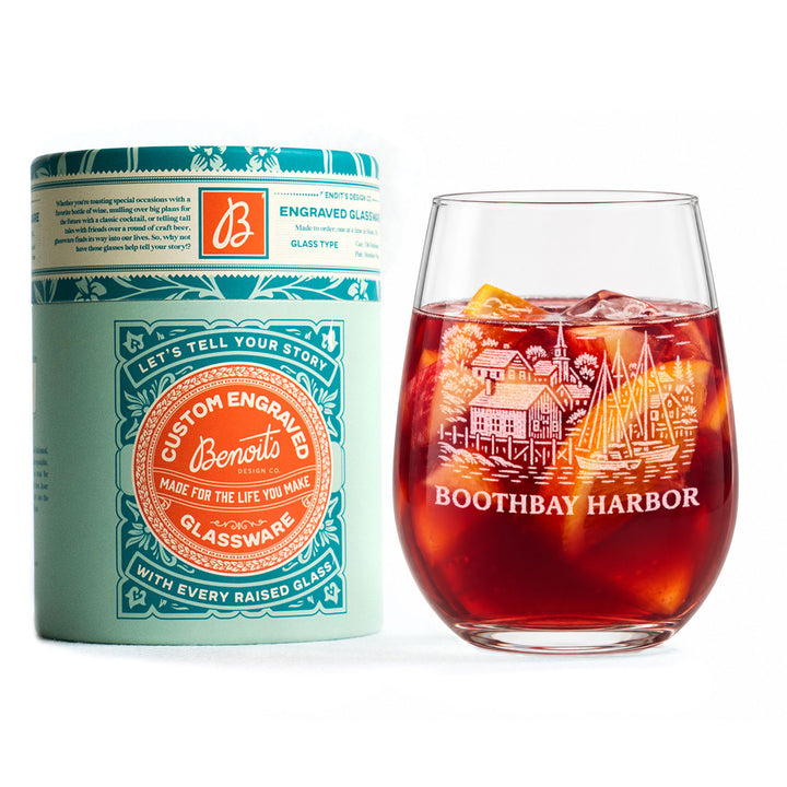 Boothbay Harbor Maine Glasses