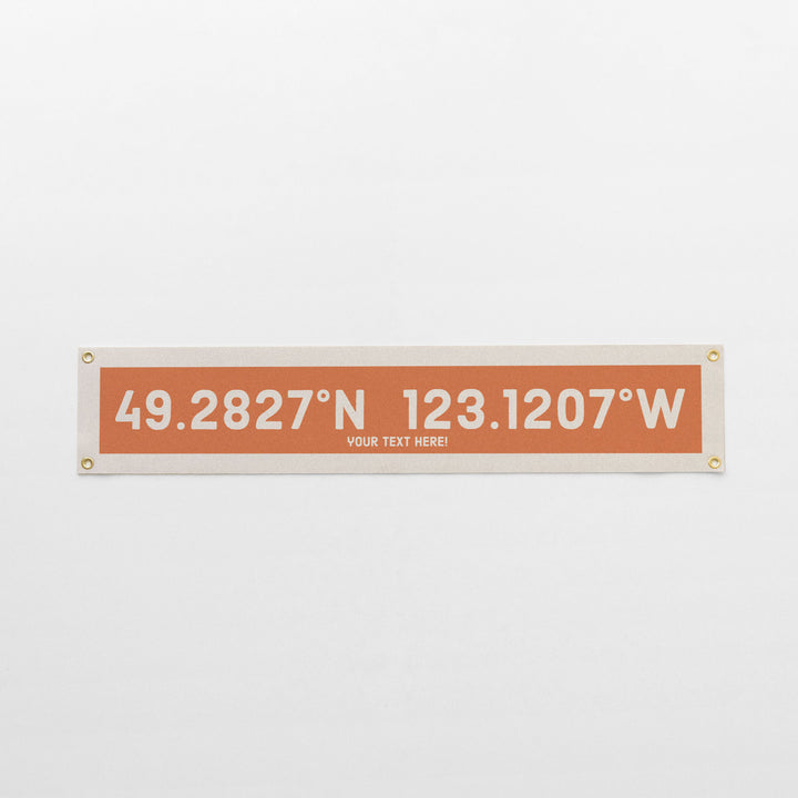 Custom Coordinate Felt Banner