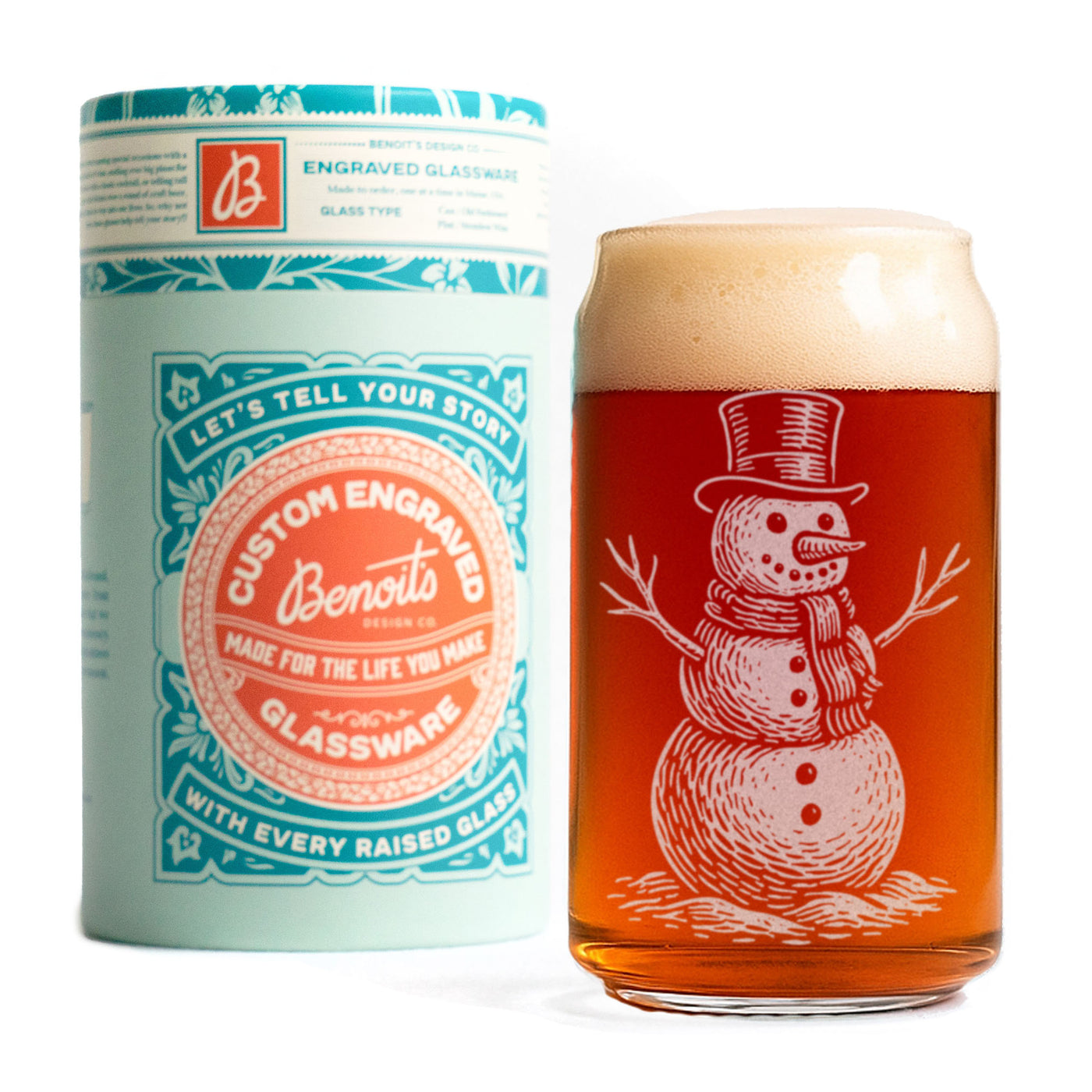 Vintage  Snowman Glasses