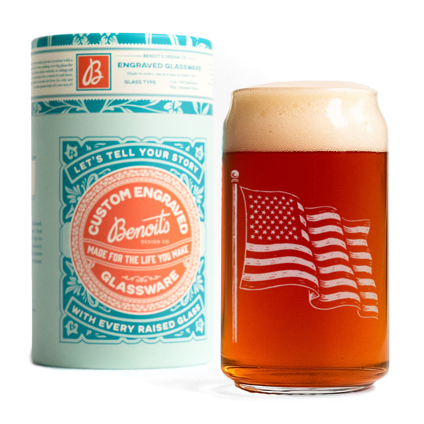 American Flag Glasses