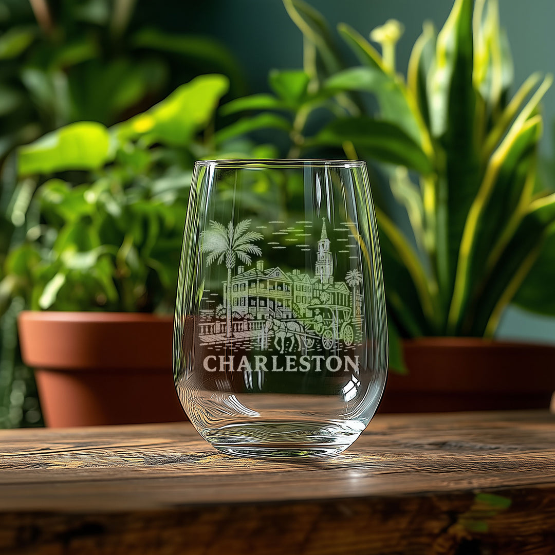 Charleston South Carolina Glasses