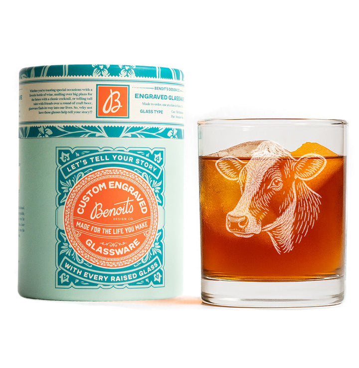 Dairy Cow Head Glasses