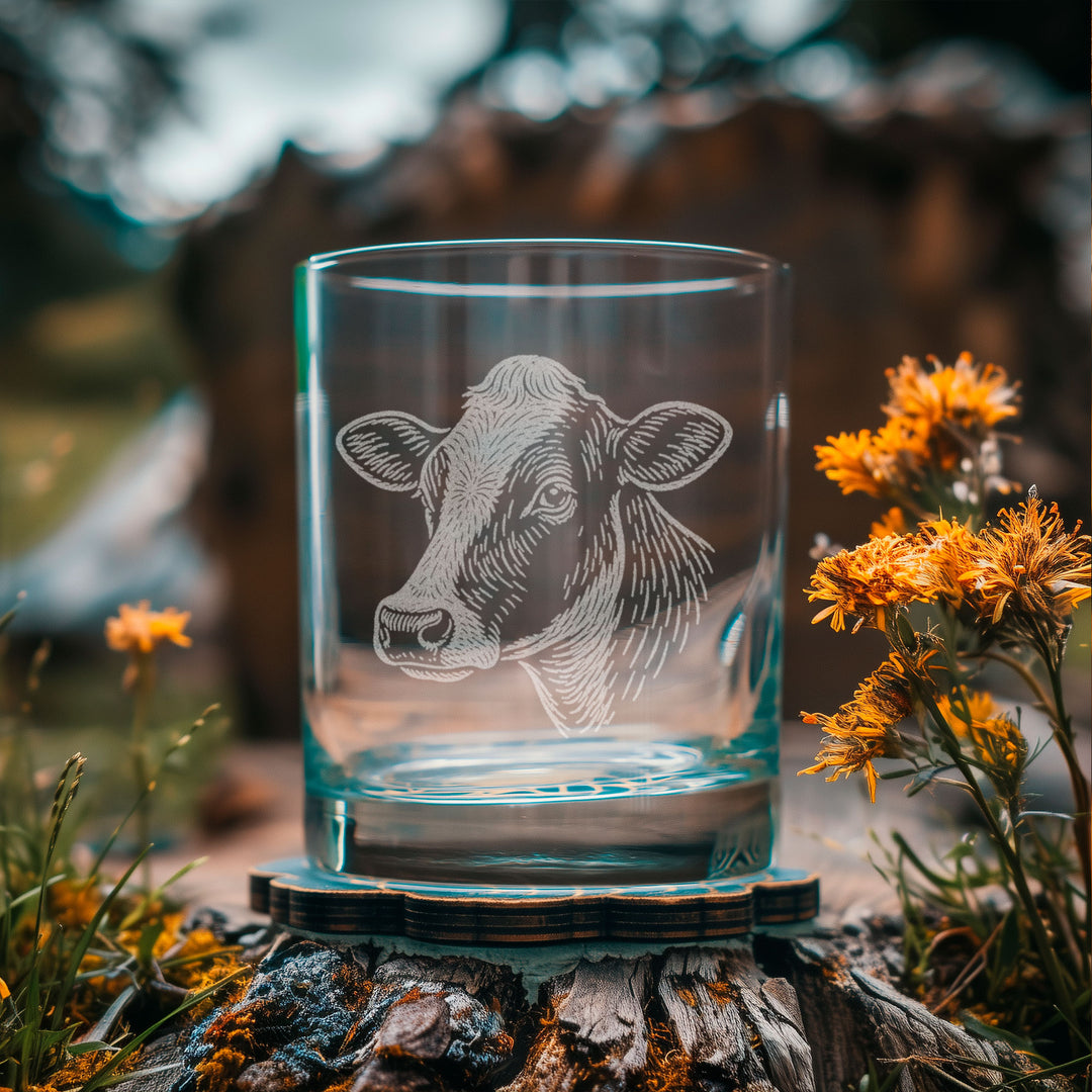 Dairy Cow Head Glasses