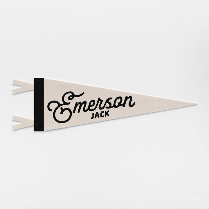 Custom Heritage Name Felt Pennant