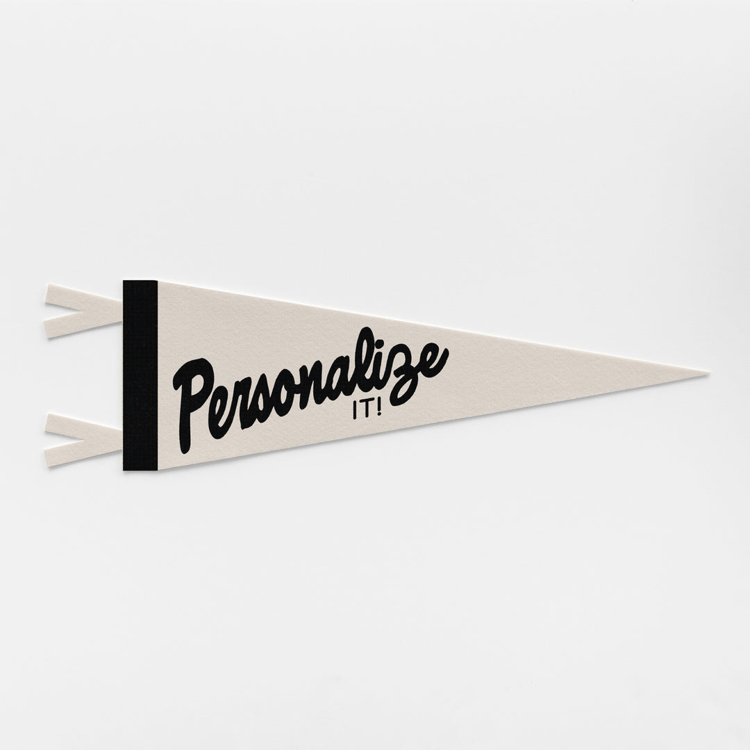 Custom Outdoorsy Felt Pennant