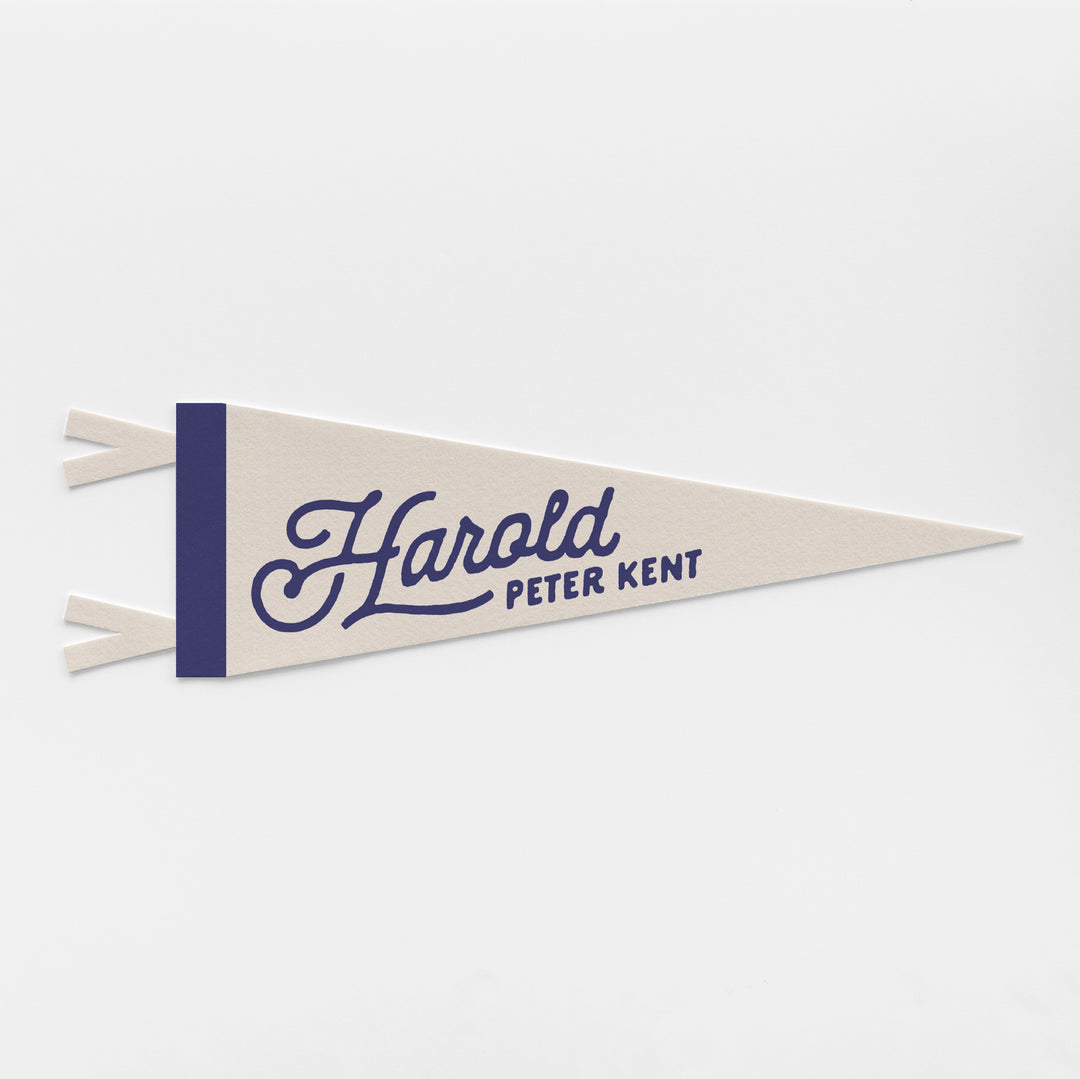 Custom Heritage Name Felt Pennant