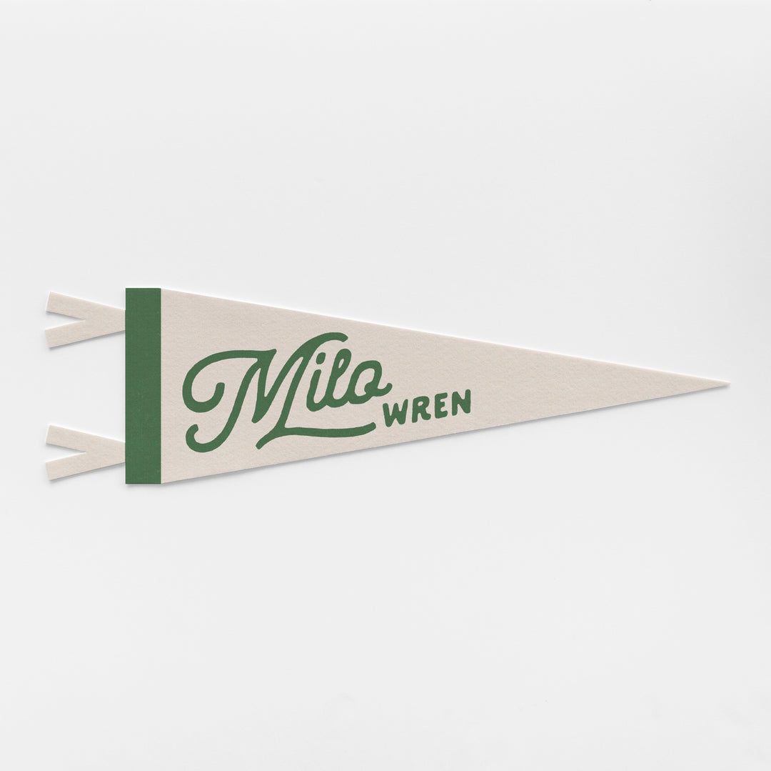 Custom Heritage Name Felt Pennant