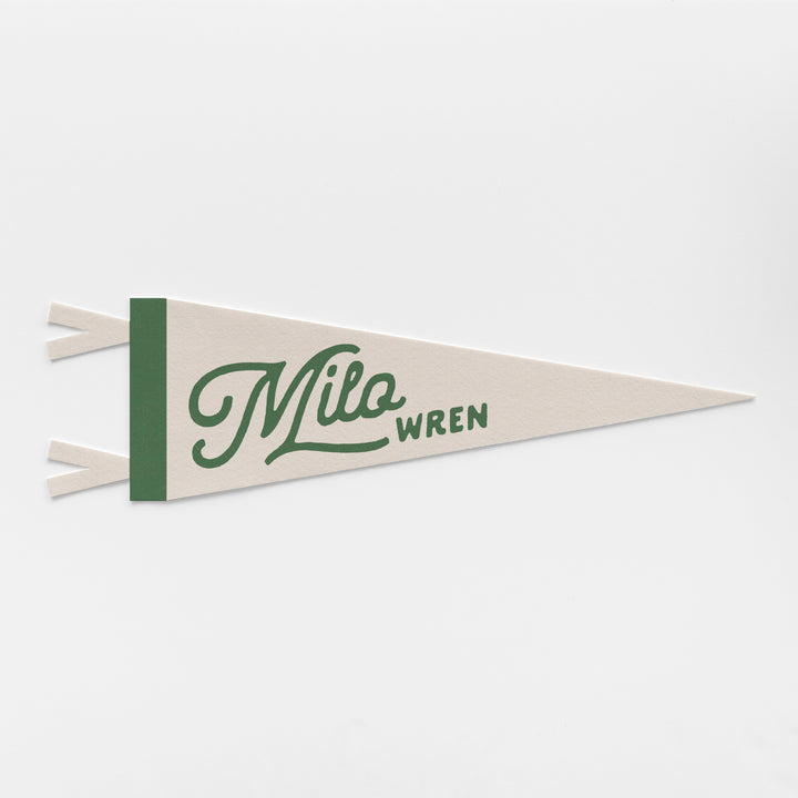 Custom Heritage Name Felt Pennant