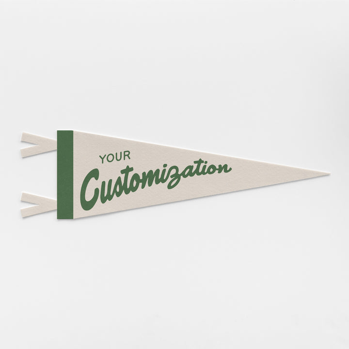 Custom Outdoorsy Felt Pennant