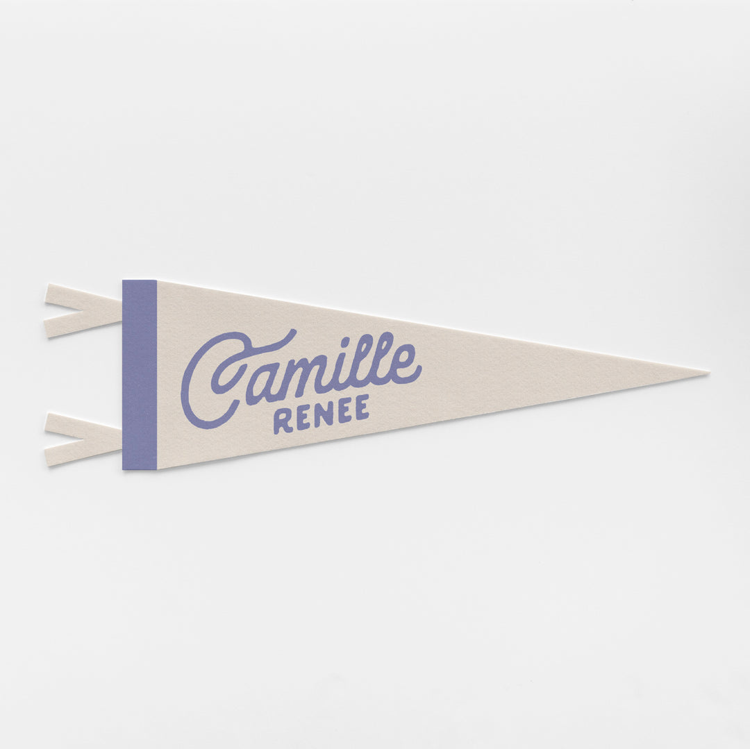 Custom Heritage Name Felt Pennant