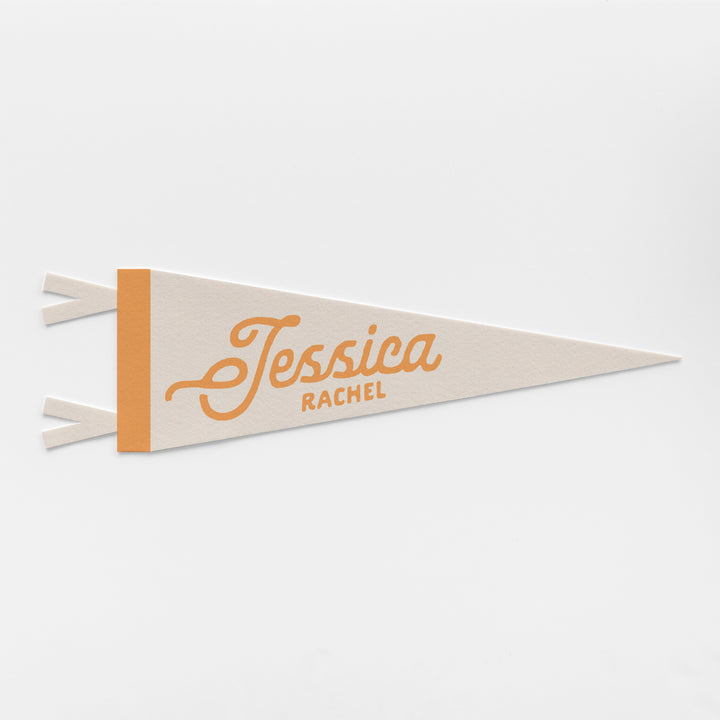 Custom Heritage Name Felt Pennant