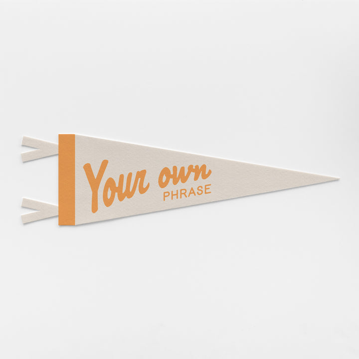 Custom Outdoorsy Felt Pennant