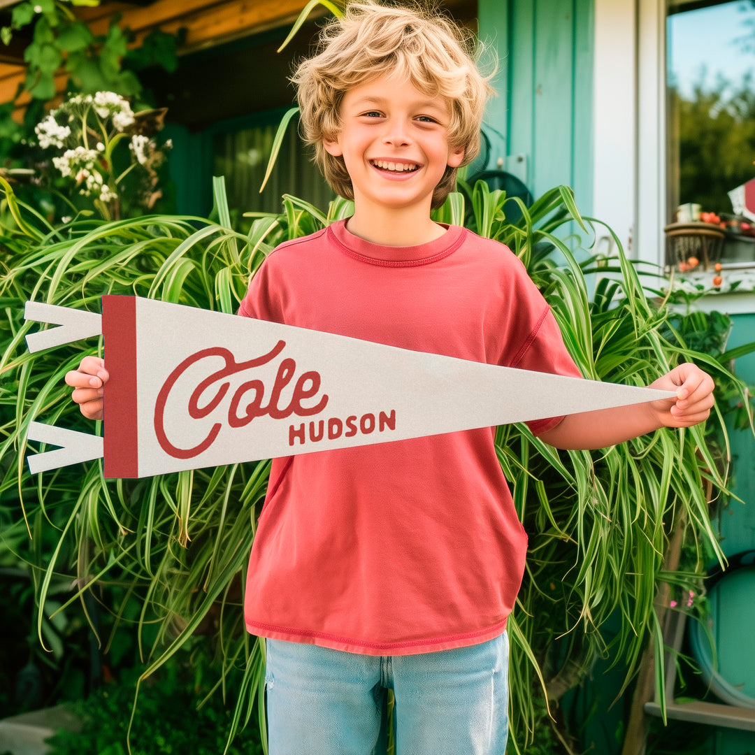 Custom Heritage Name Felt Pennant