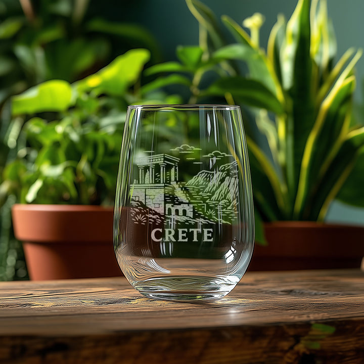 Crete Greece Glasses