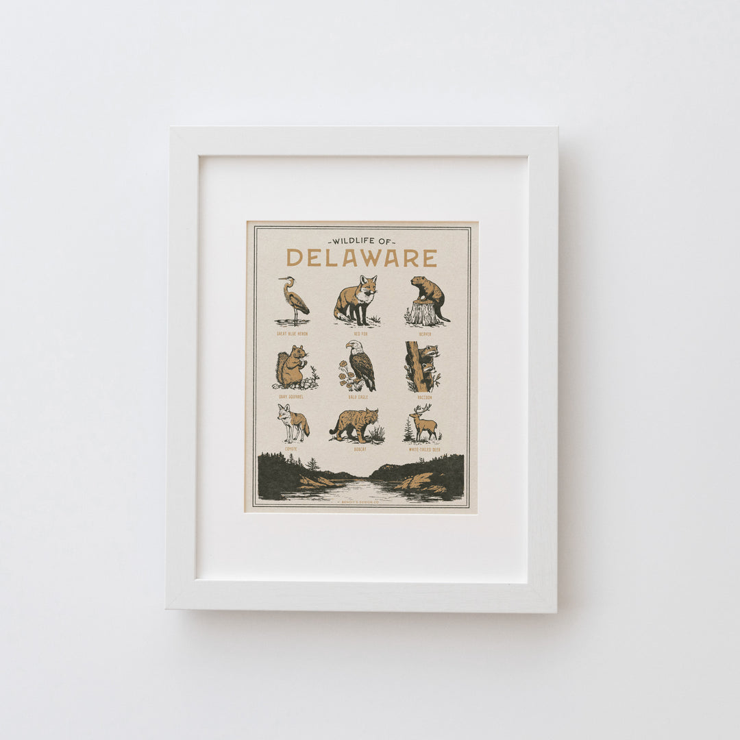 Delaware Wildlife Print