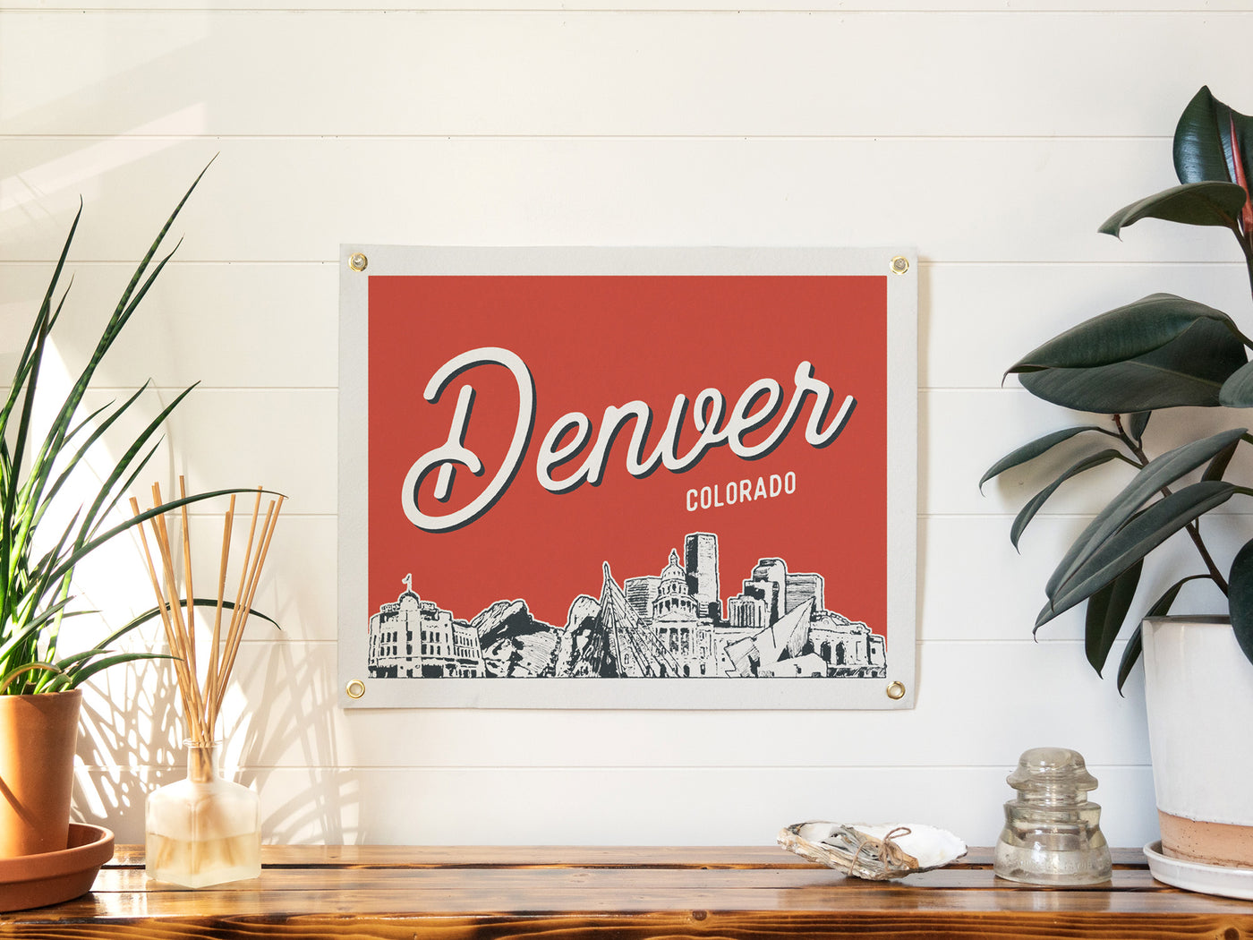 Denver, Colorado City Felt Banner