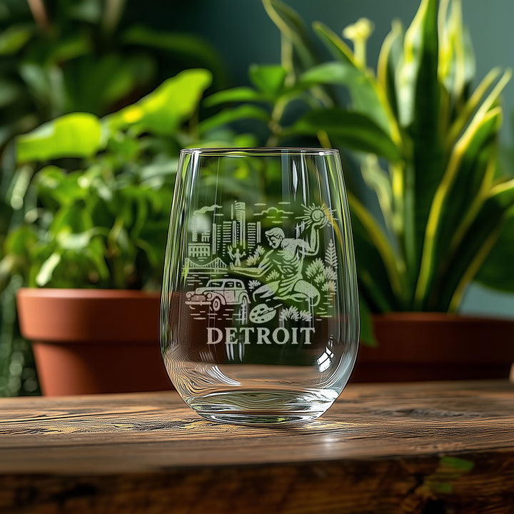 Detroit Michigan Glasses
