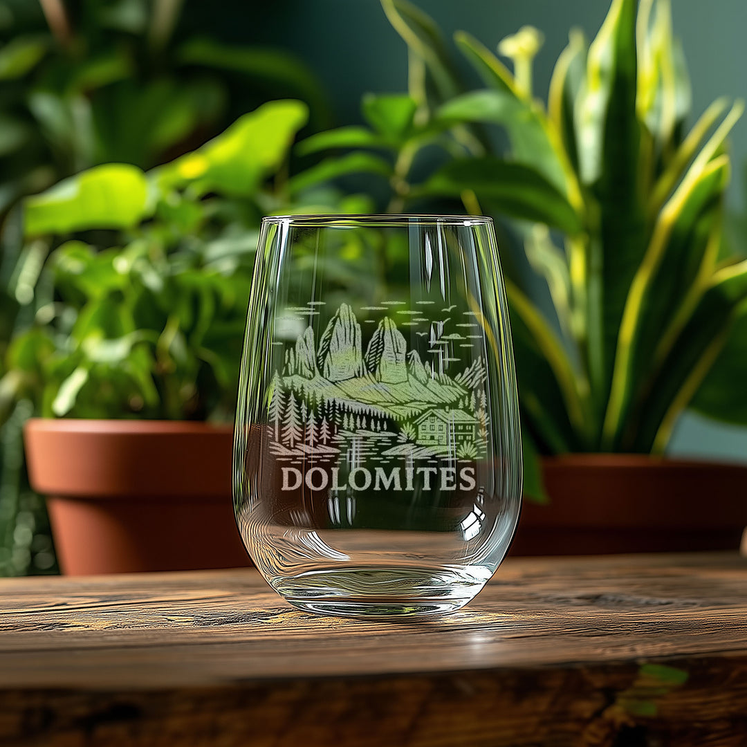 Dolomites Italy Glasses