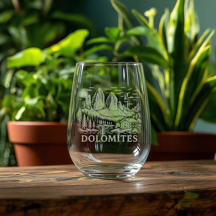 Dolomites Italy Glasses