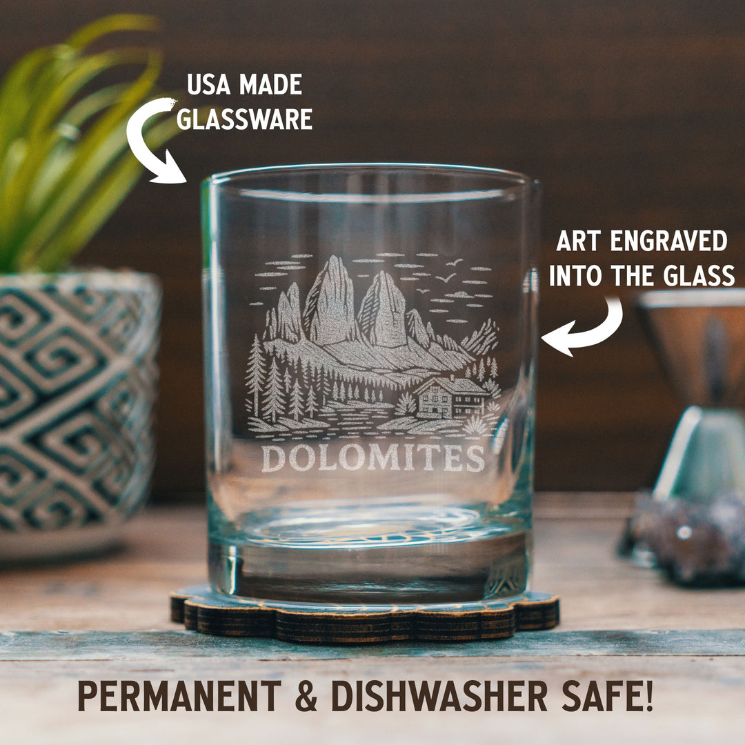 Dolomites Italy Glasses