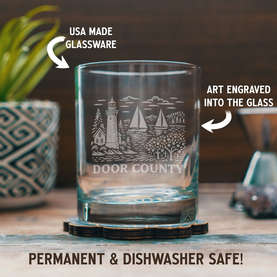 Door County Wisconsin Glasses