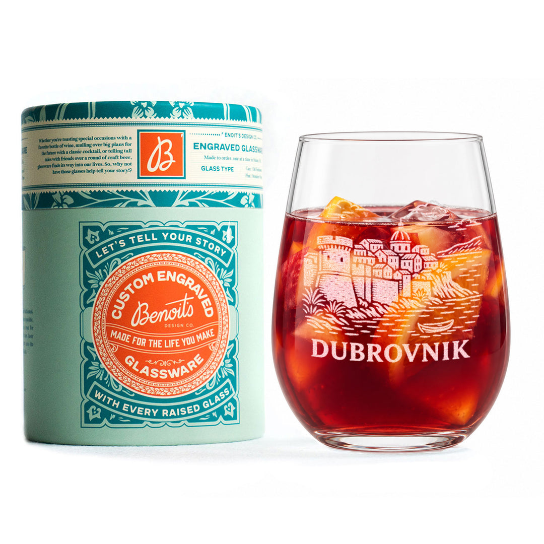 Dubrovnik Croatia Glasses
