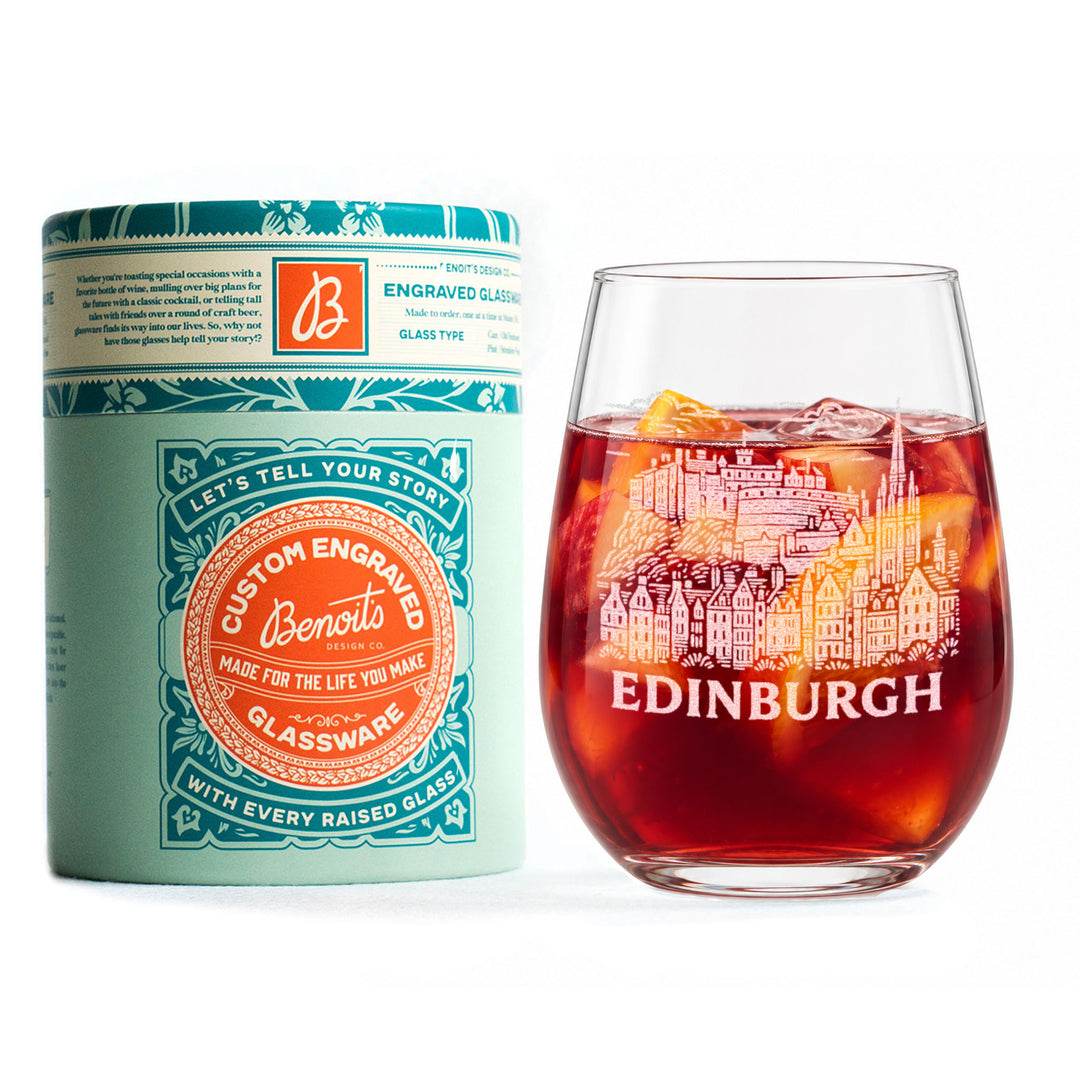 Edinburgh Scotland Glasses