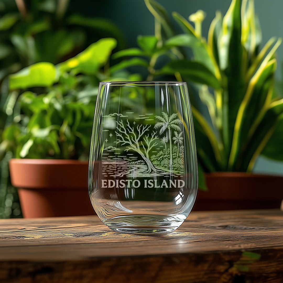Edisto Island South Carolina Glasses