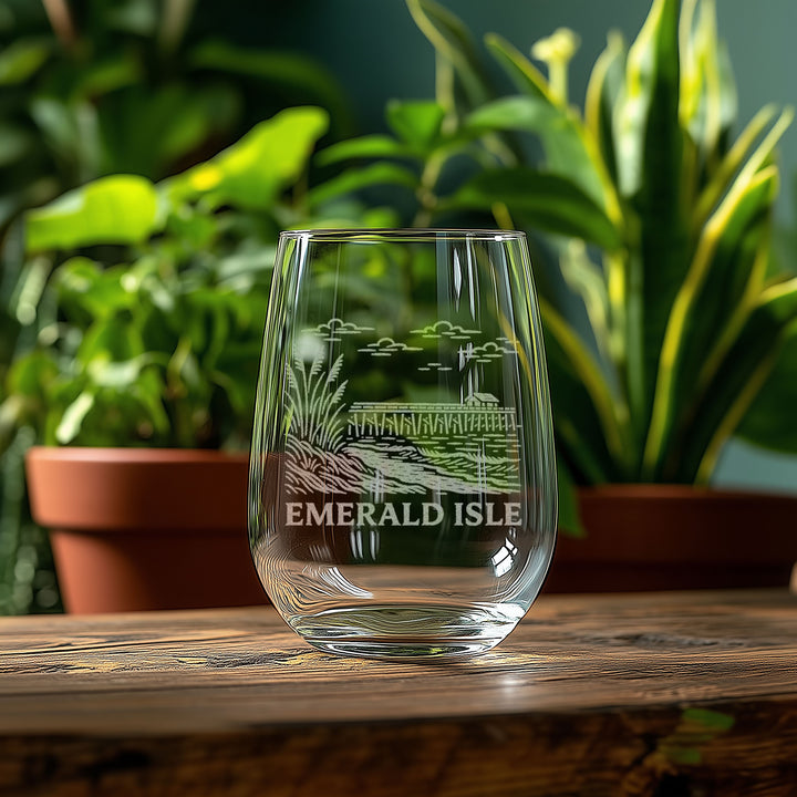 Emerald Isle North Carolina Glasses