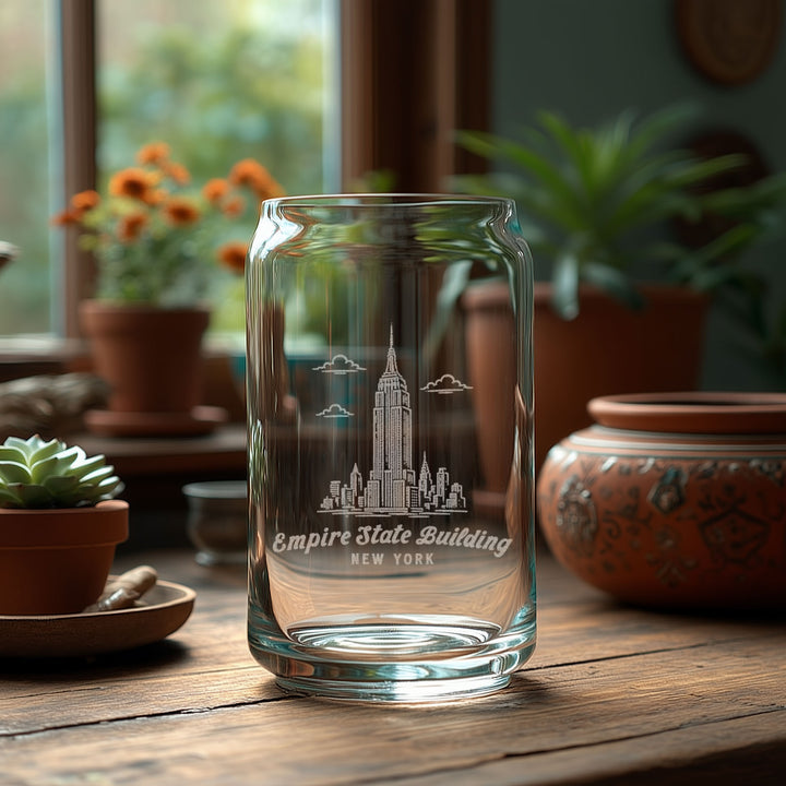 Empire State Building Engraved Glass