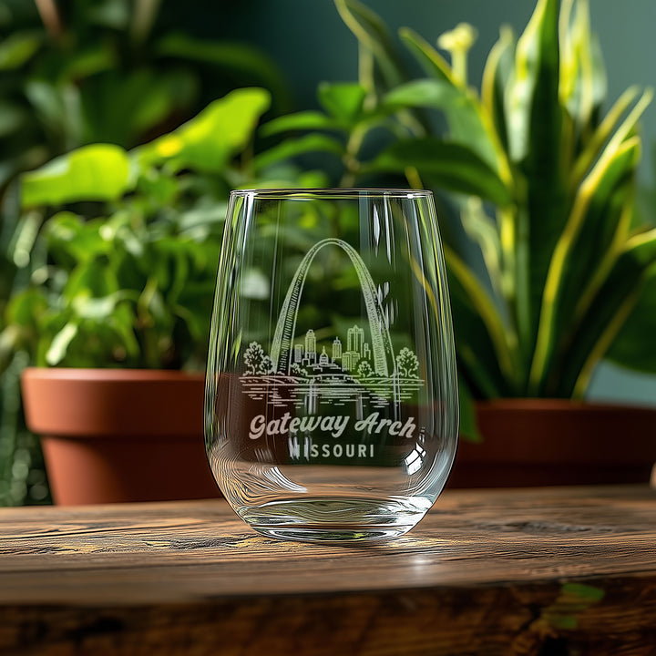 Gateway Arch Engraved Glass