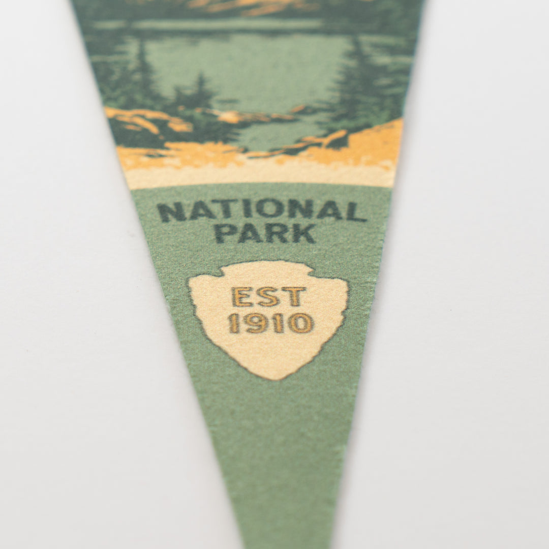 Glacier National Park Felt Pennant