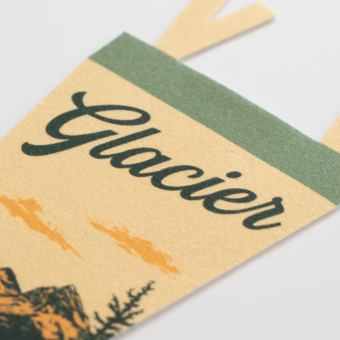Glacier National Park Felt Pennant