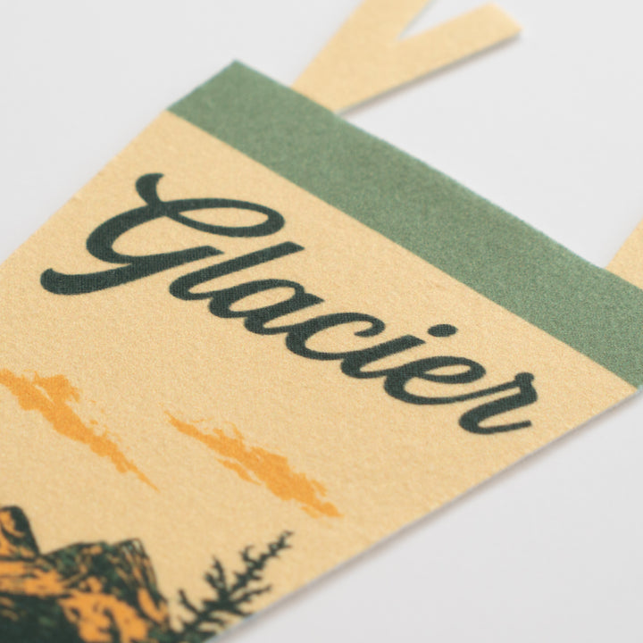 Glacier National Park Felt Pennant